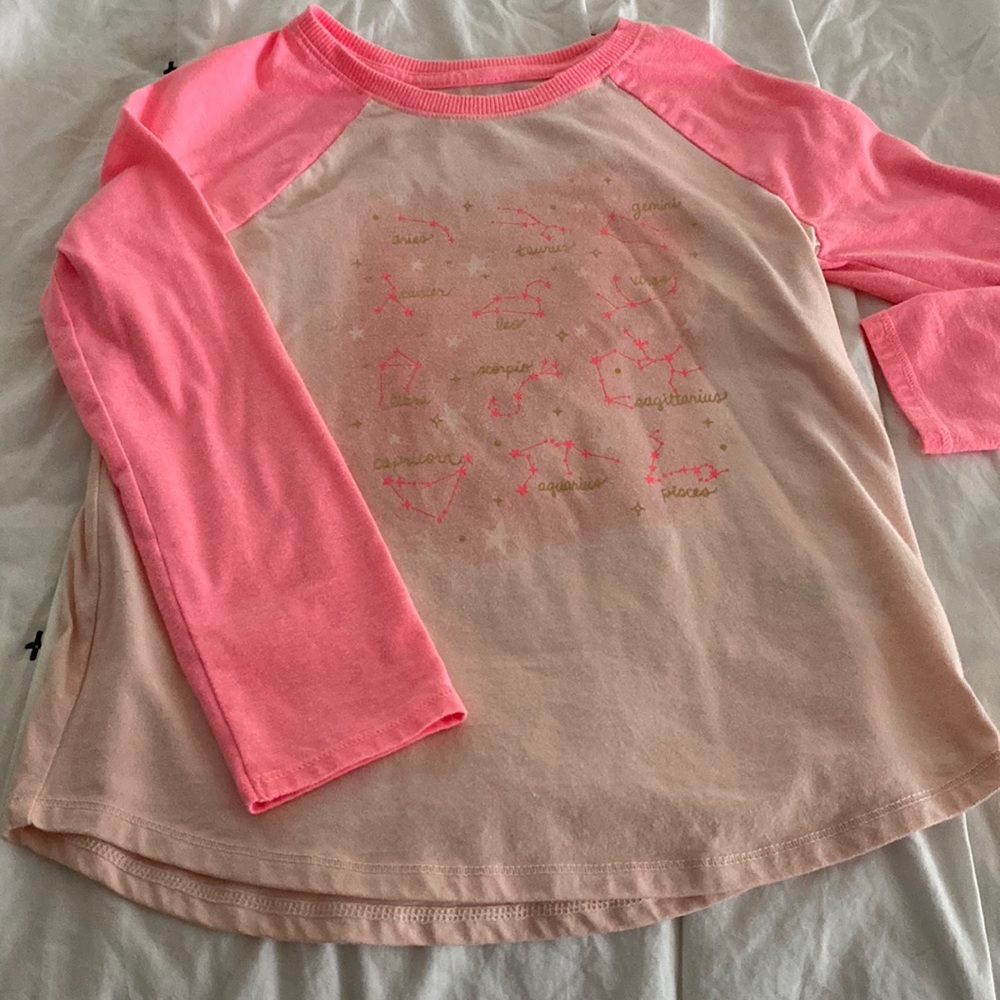 Girls Astrology Baseball Tee
